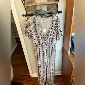 Aztec Style Jumpsuit, Size M. NWT